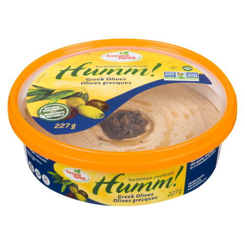 Fontaine Santé Humm! Vegan Hummus Cocktail Greek Olives